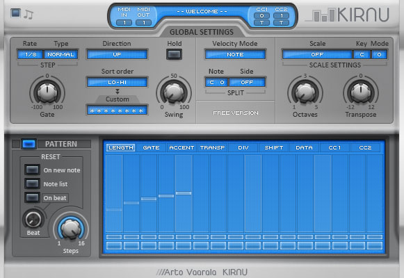 Kirnu : The Awesome FREE Midi Arpeggiator